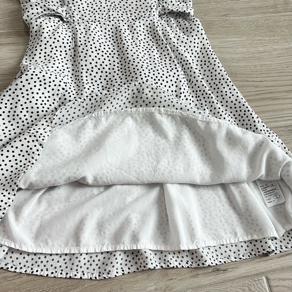 Abercrombie & Fitch White and Black Polka Dot Mini Dress - Picture 5 of 8